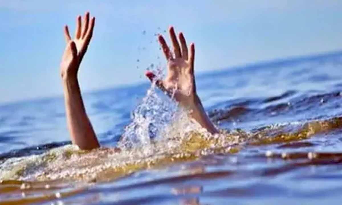 Three students drowned to death in a pond in Chittoor