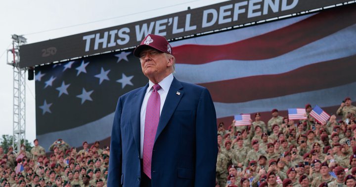 Trump’s 250th anniversary military parade begins as protests sweep the U.S. - National