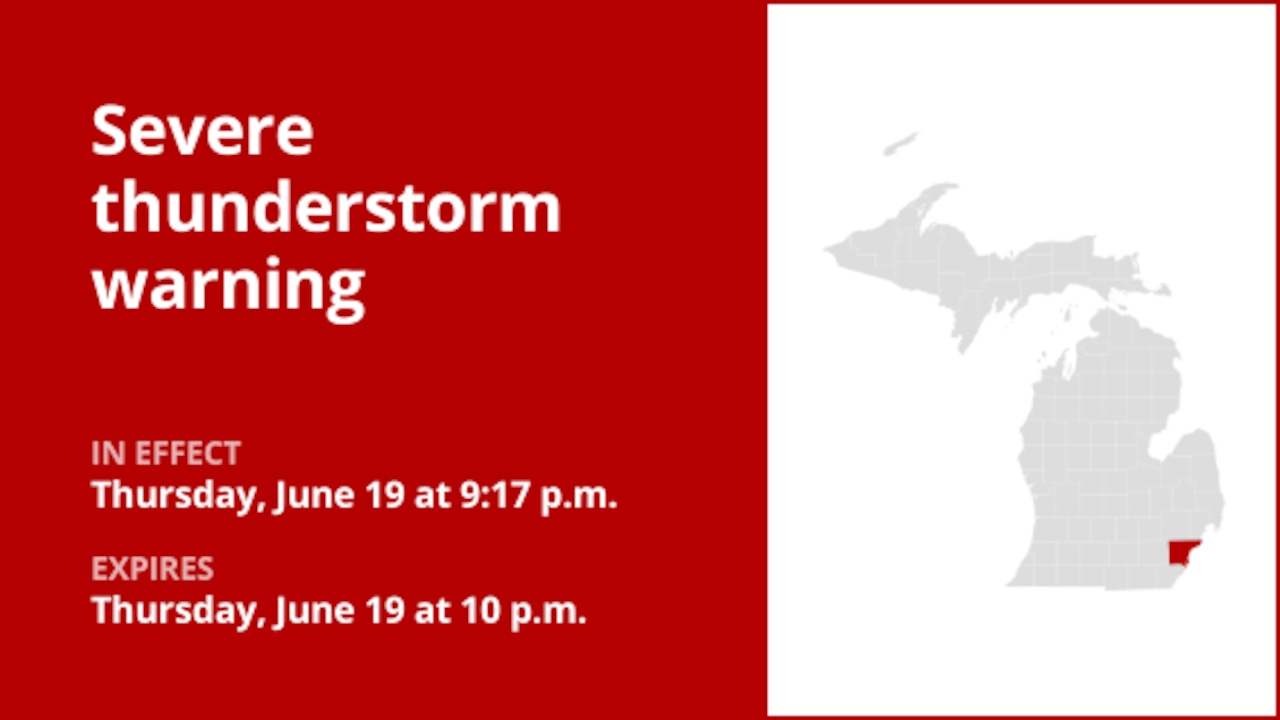 Update: Quarter-sized hail foreseen with thunderstorms in Wayne County Thursday