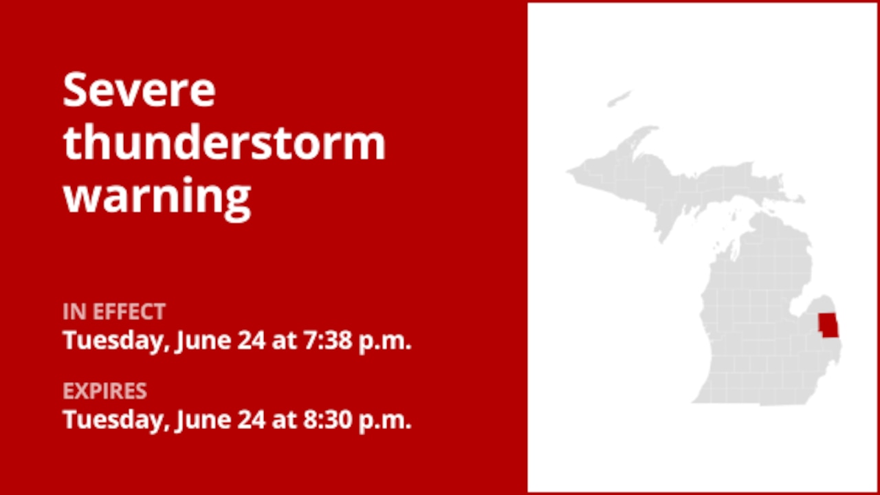 Update: Thunderstorms with penny-sized hail and damaging winds in ...