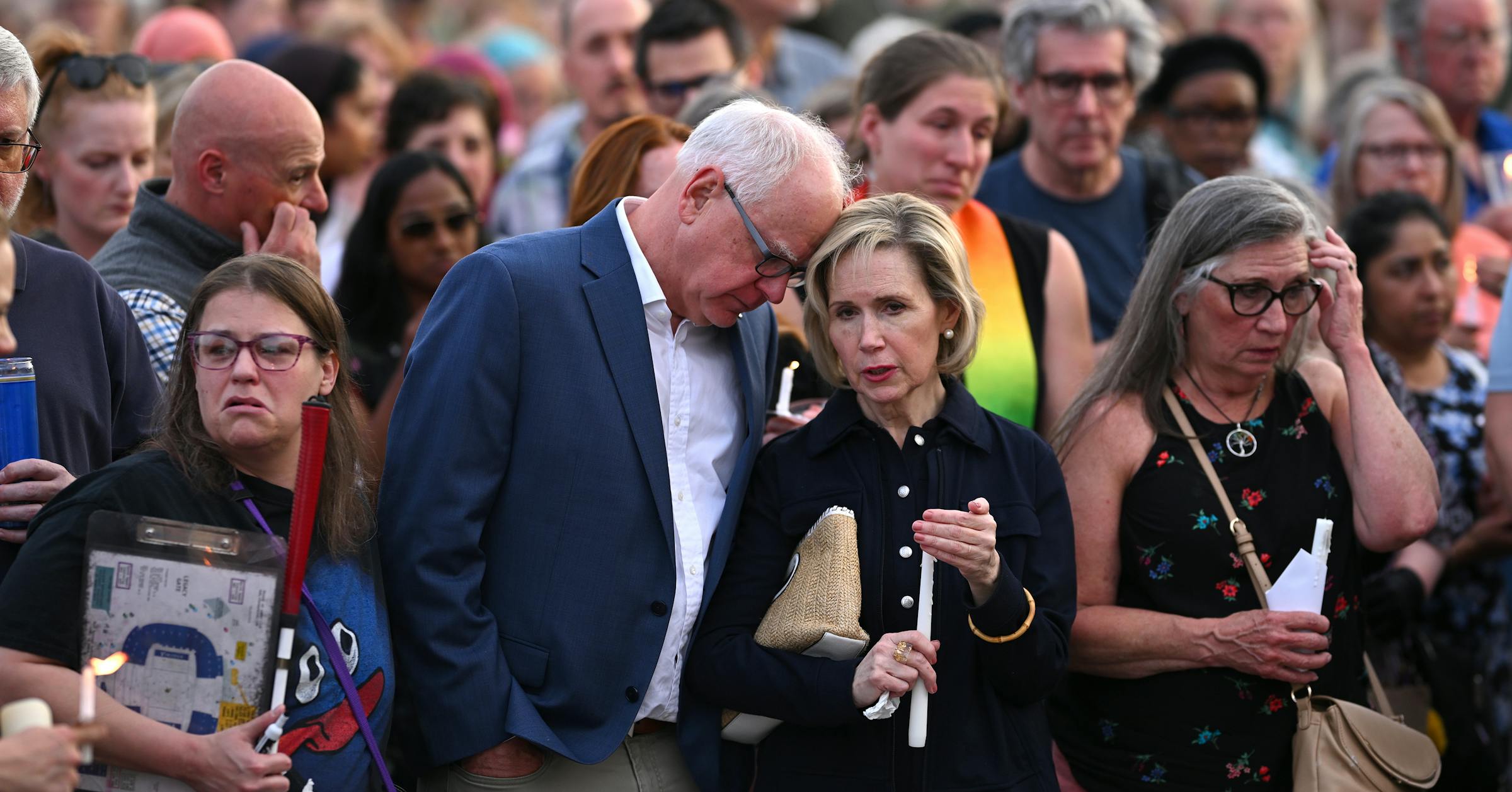 Vigil held for Melissa Hortman and husband Mark at MN Capitol