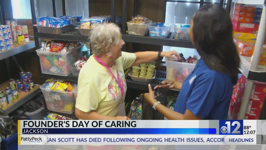 WJTV volunteers at Shower Power for Founder's Day of Caring