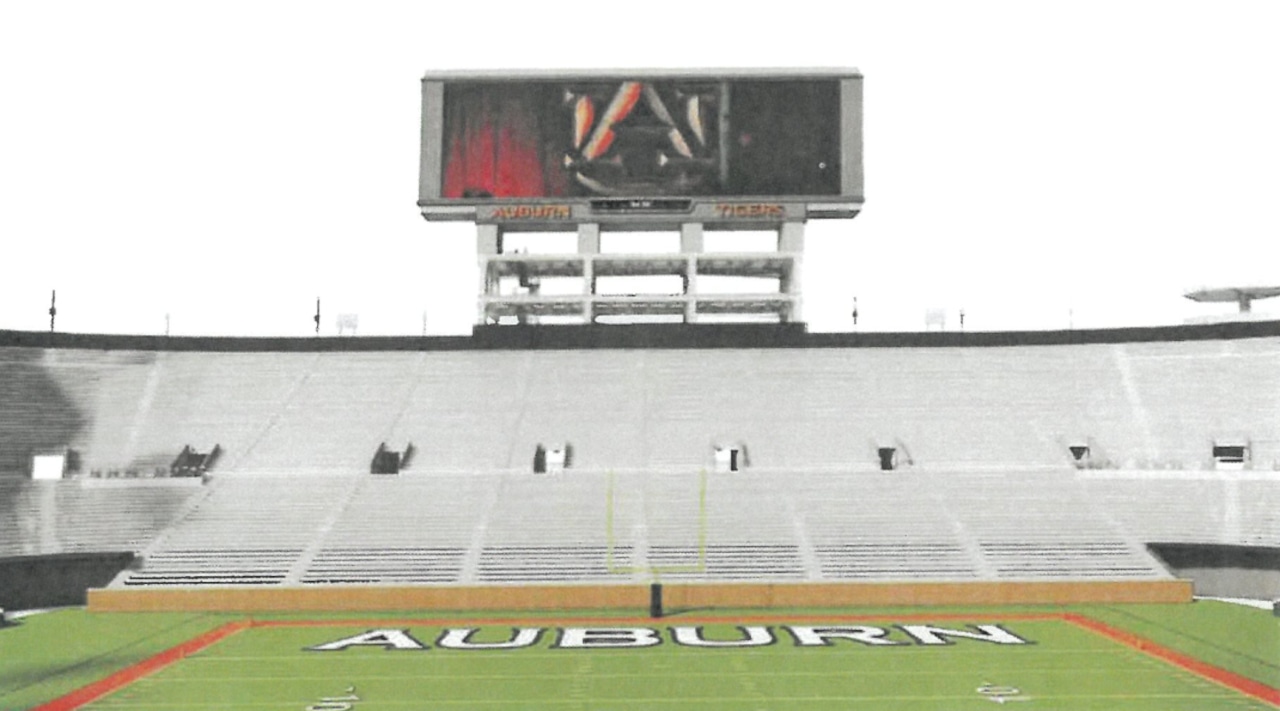 What Auburn football players said about the new north endzone videoboard