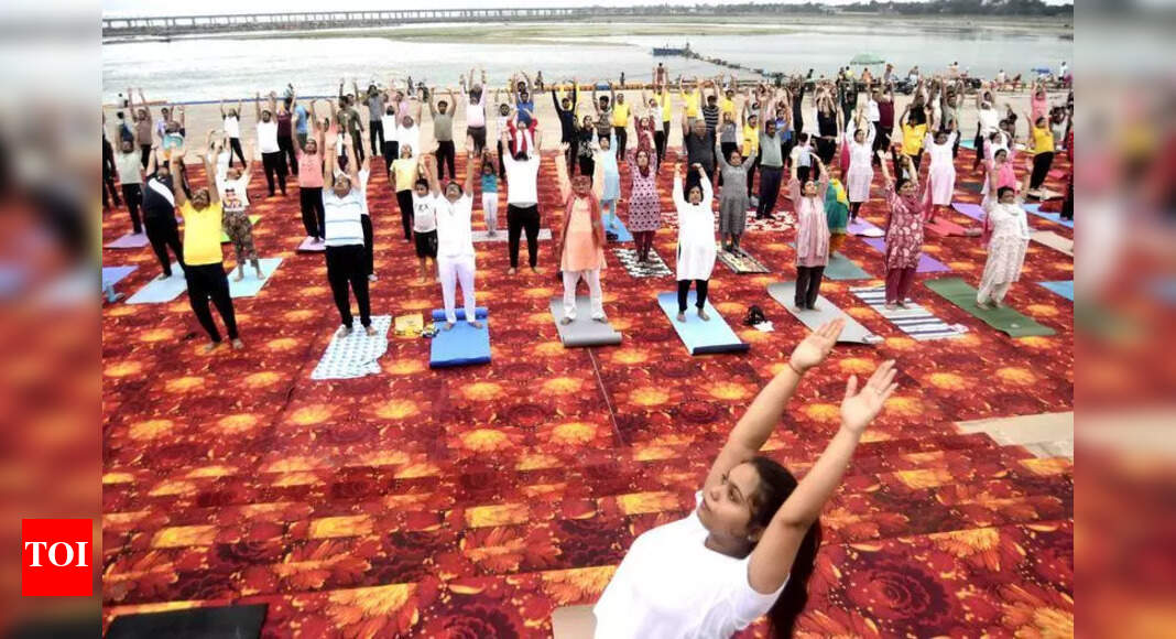 ‘Yoga for One Earth, One Health’: Mass session at Sangam Nose today | Prayagraj News