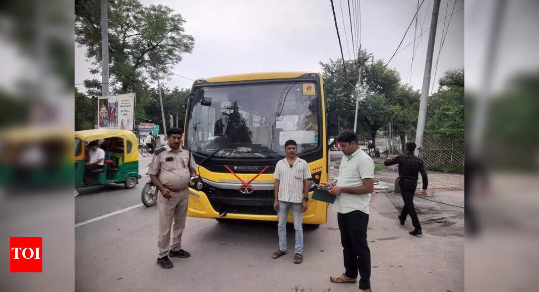 254 school vehicles challaned for not complying with safety norms | Prayagraj News