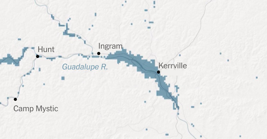 Texas Flooding Map: See How the Floodwaters Rose Along the Guadalupe River
