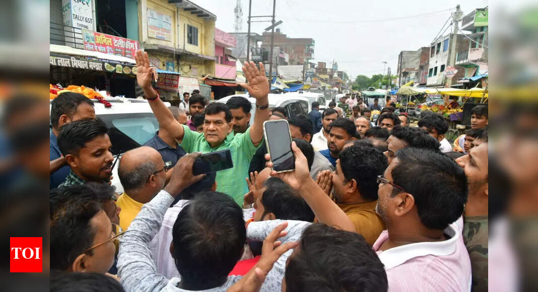 Video: UP minister's 'Jai Shri Ram' reply to locals sharing electricity woes; he later clarifies | India News