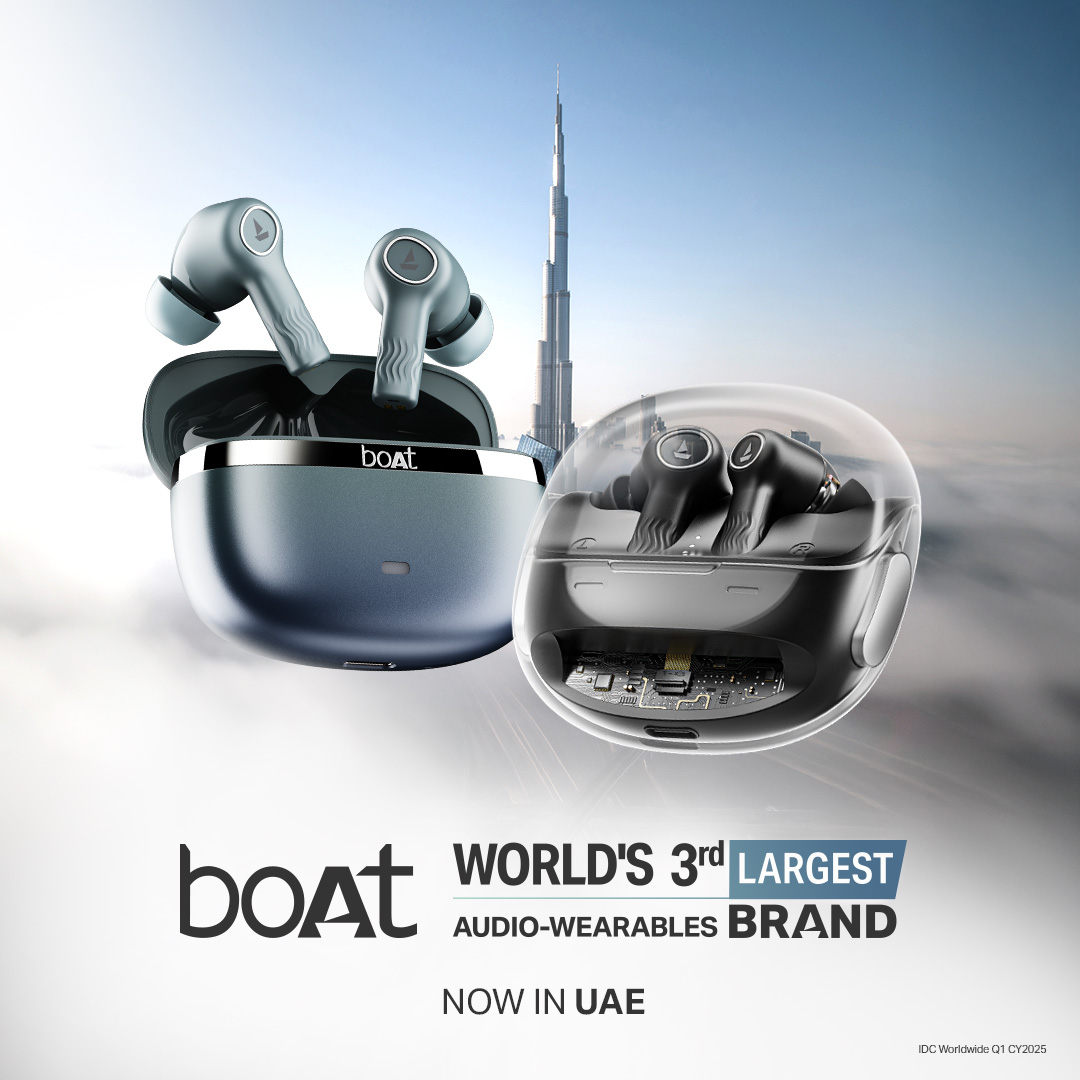 boAt, India’s No.1 and World’s No.3 audio wearables brand, Enters UAE