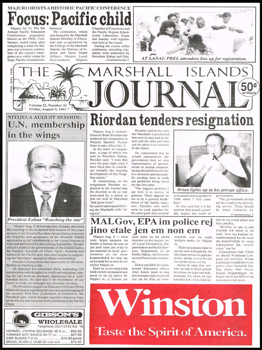 Billy Roberts' crazy leaflet - The Marshall Islands Journal