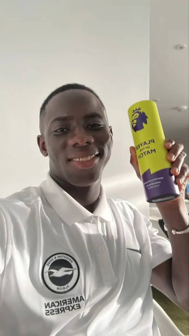 Brighton star Yankuba Minteh shines with first MOTM award against Manchester City