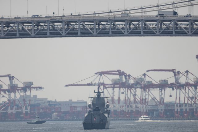 Frigate makes an 'historic' visit to Japan