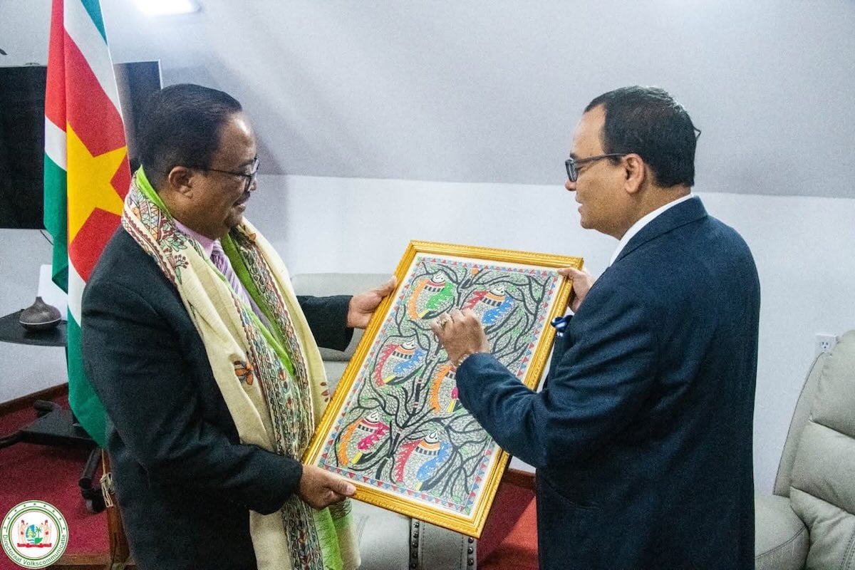 Indiase ambassadeur in Suriname bezoekt vicepresident Rusland