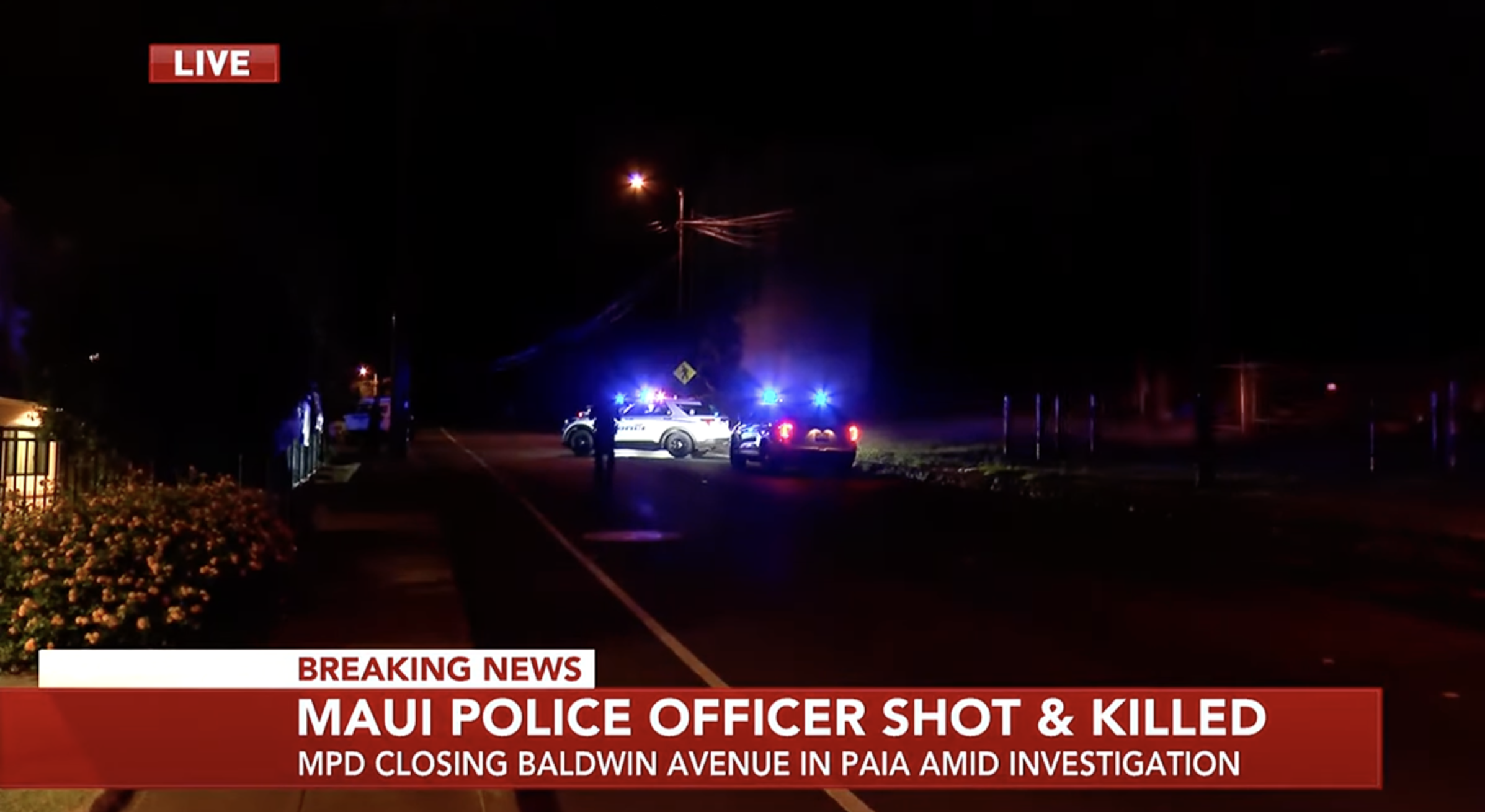 Maui Police Officer Killed In Shooting