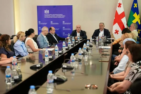 Minister Sarjveladze meets home care teams in Imereti