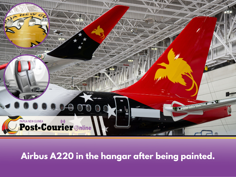 New era for Air Niugini: First Airbus A220 unveiled