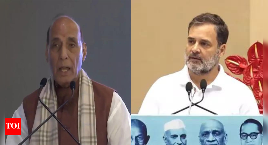 Rajnath slams Rahul’s ‘atom bomb’ claim: Calls past allegations ‘damp squib’; defends EC’s integrity | India News