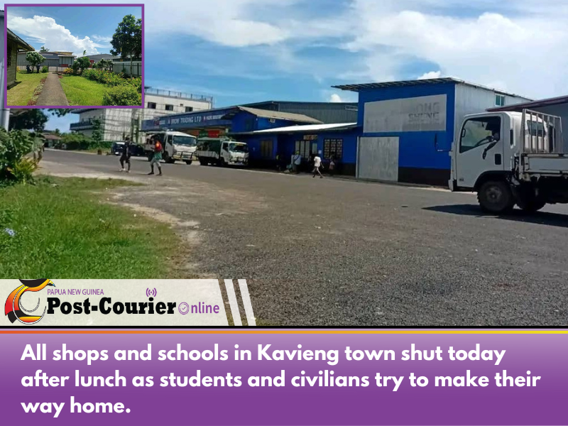Schools and shops close in Kavieng amid law and order fears