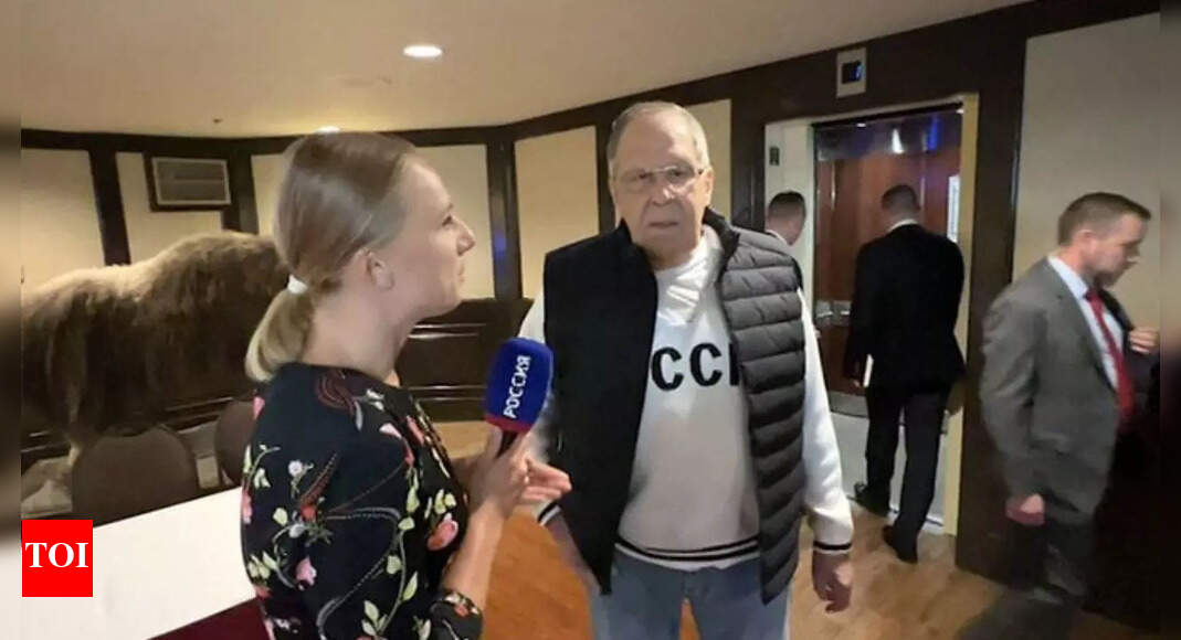 'This is how much Russians respect Trump': Sergei Lavrov called 'trollmaster' as he arrives in Alaska wearing a USSR sweatshirt