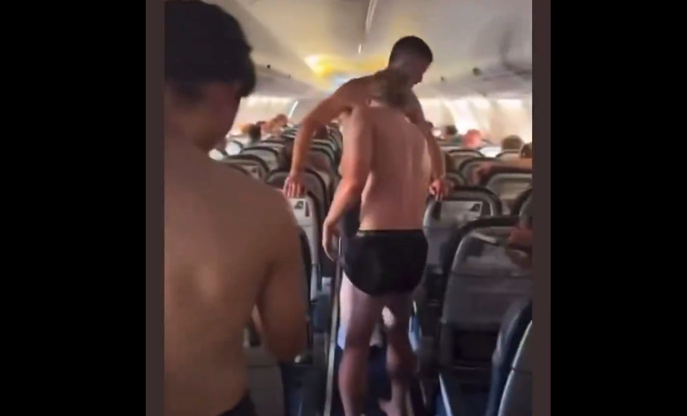 Ansu Fati and AS Monaco strip down to underwear on plane