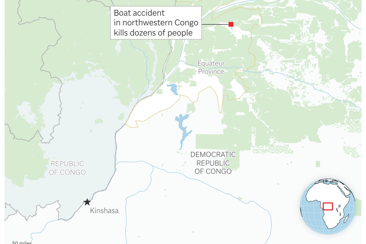 At least 193 people dead after two boat accidents in Democratic Republic of Congo