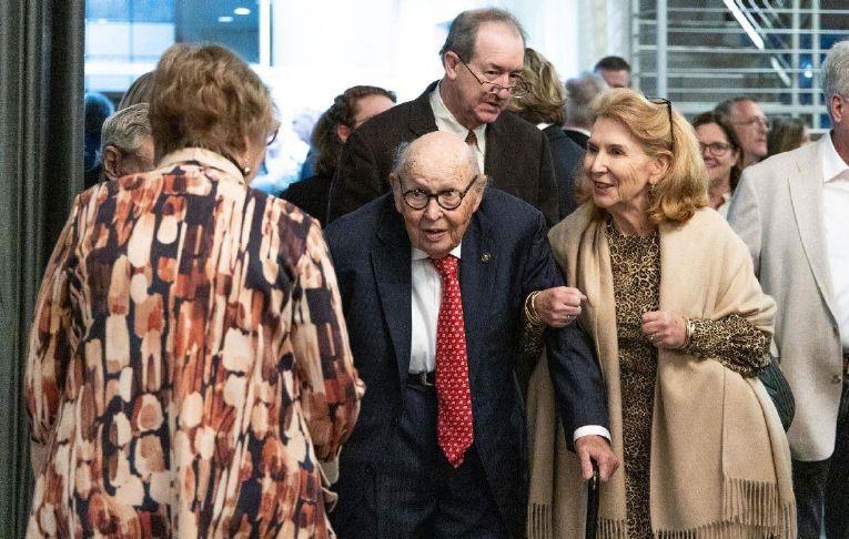 Attorney English celebrates 90th birthday at law firm