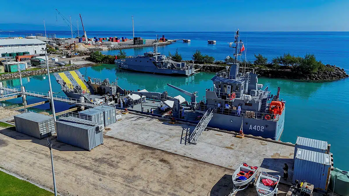 Australia delivers new landing craft VOEA Late to Tonga