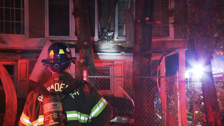 Car fire damages home in Providence