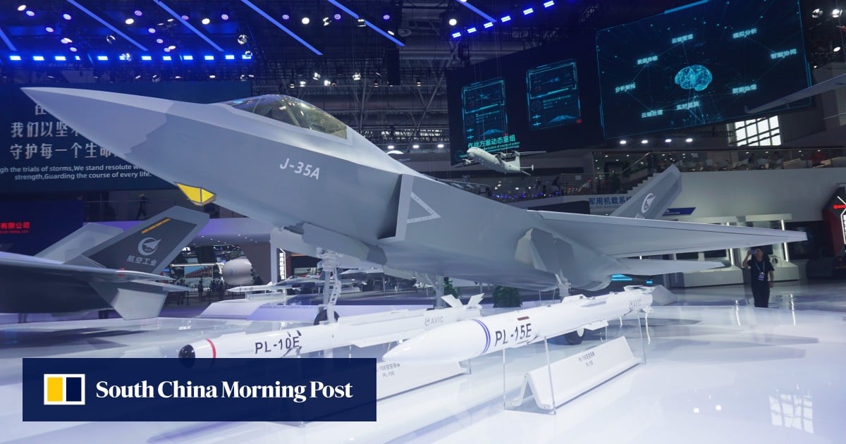 China’s carrier-borne J-35 stealth jets can carry up to 6 missiles, designers say on CCTV