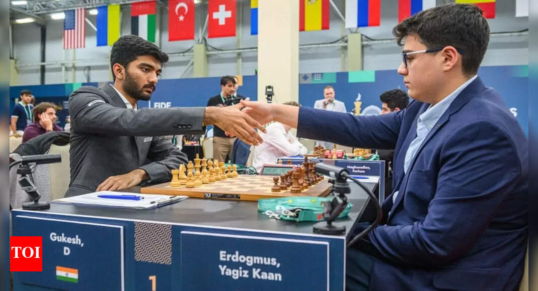 FIDE Grand Swiss: World chess champion D Gukesh denied win by 14-year-old prodigy; R Vaishali shares lead in women's section | Chess News