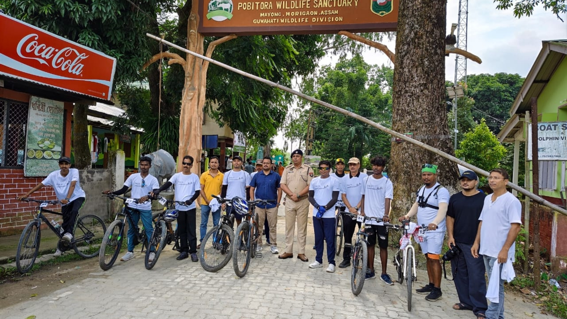 Final leg of Aaranyak’s ‘Ride for Conservation’ flagged off at Pobitora