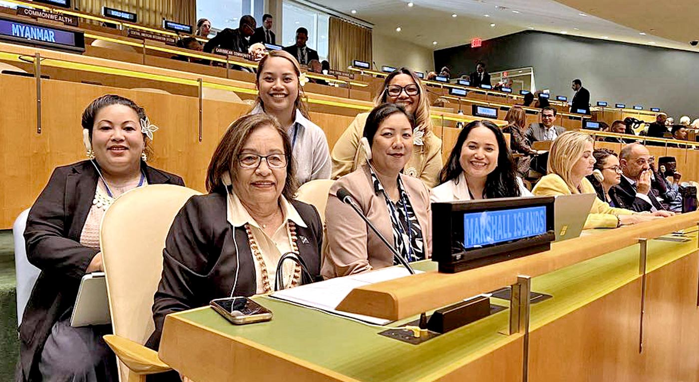 Heine visits United Nations - The Marshall Islands Journal