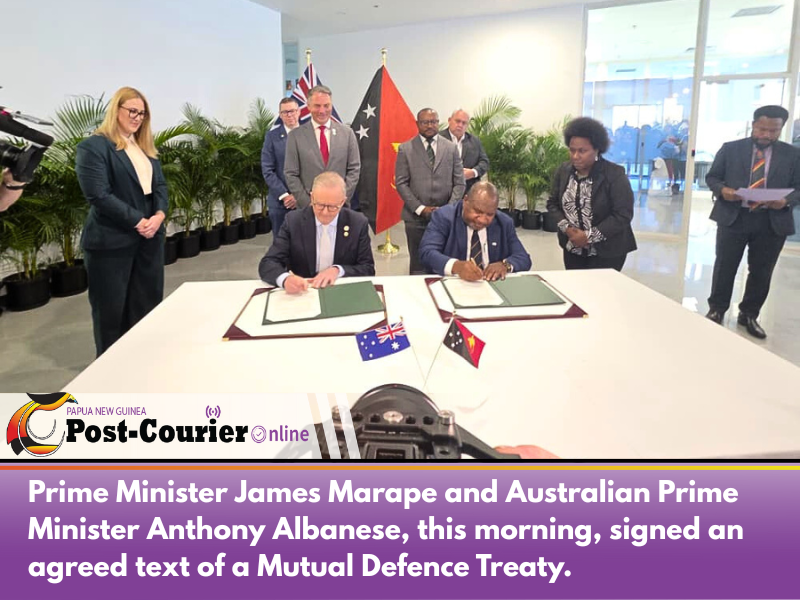 Historic Agreement: PNG and Australia forge new Defence Alliance