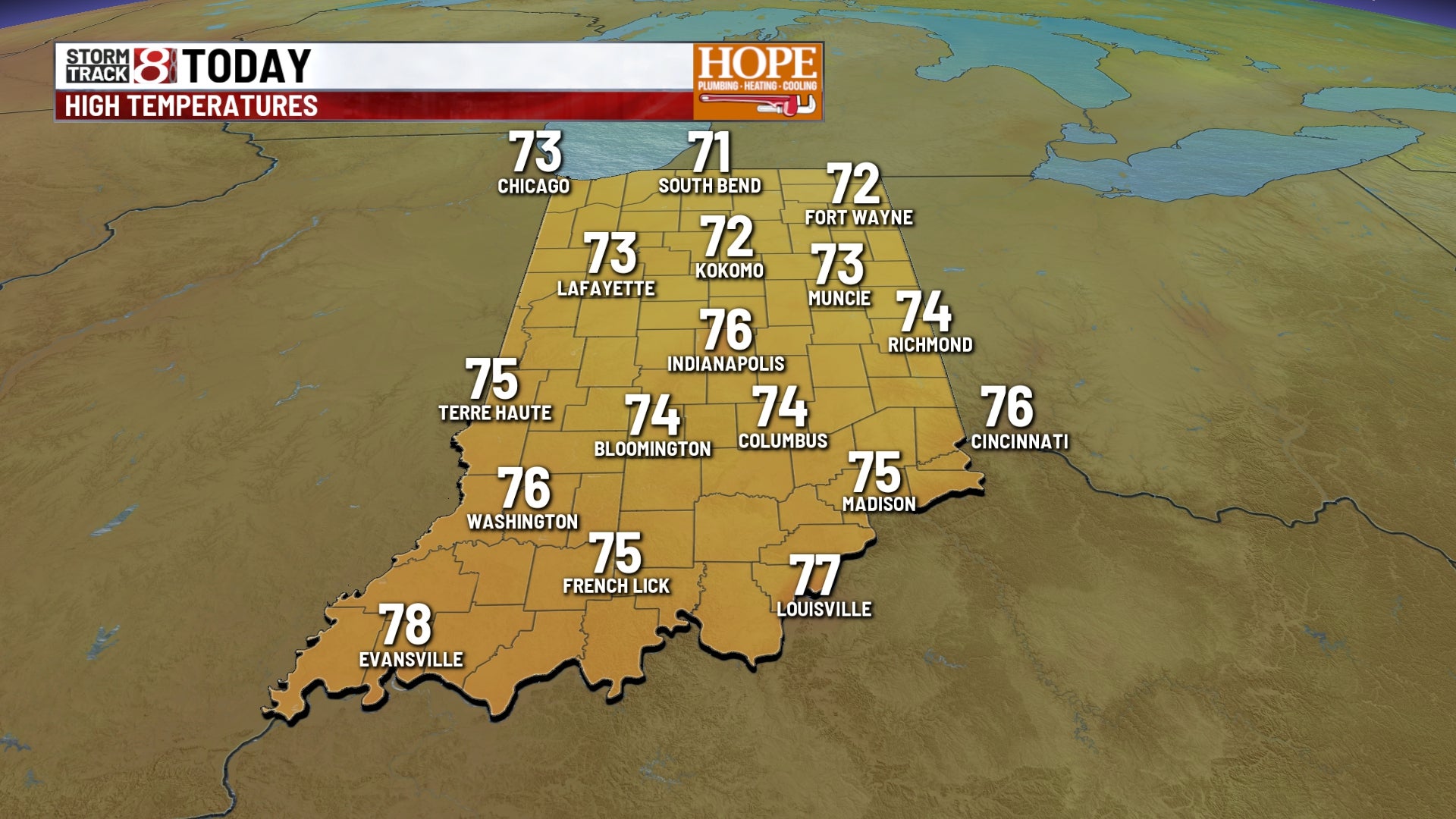 Indiana's weather: Sunny days and gradual warm-up - Indianapolis News | Indiana Weather | Indiana Traffic