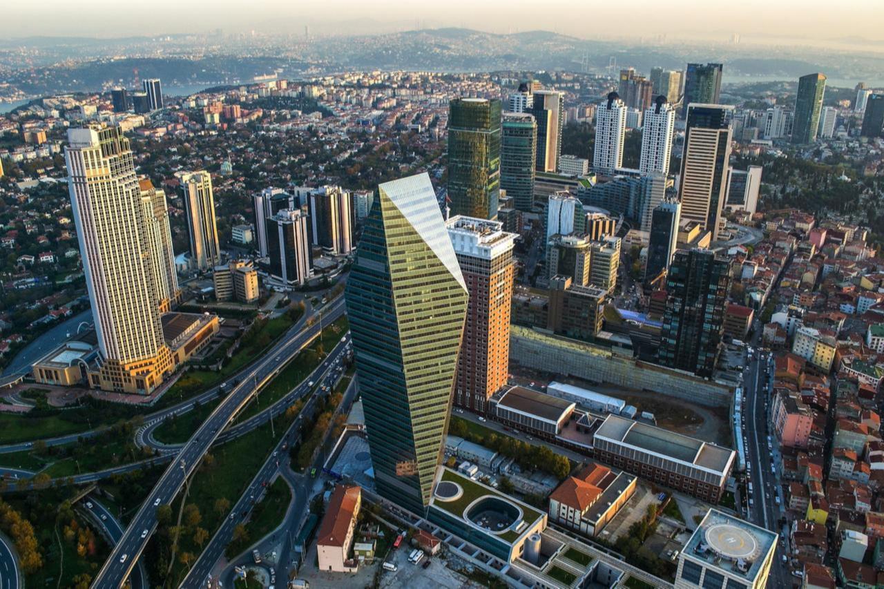 Skyscrapers and modern office buildings at Levent District of Istanbul, Türkiye on Sep. 23, 2015. (Adobe Stock Photo)