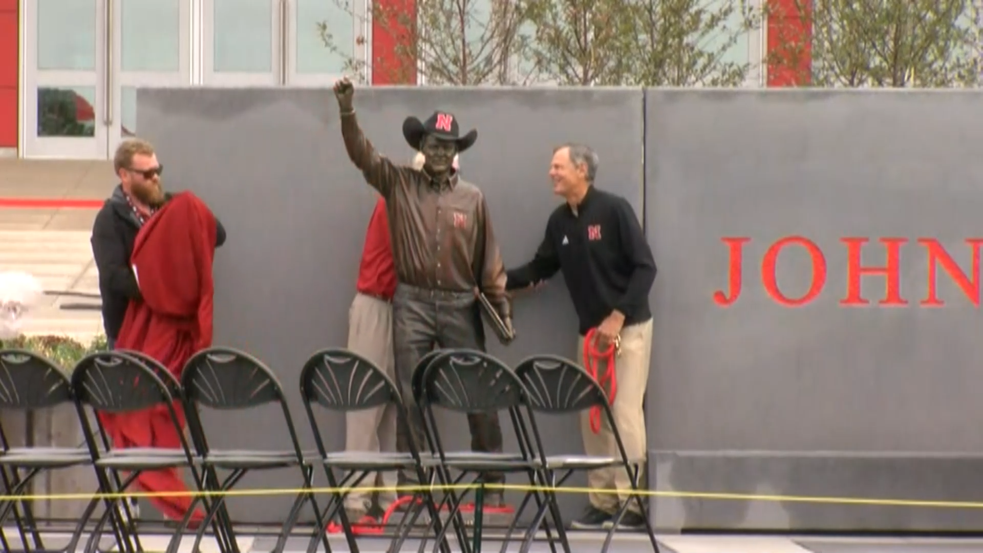 John Cook statue unveiled in front of Bob Devaney Center