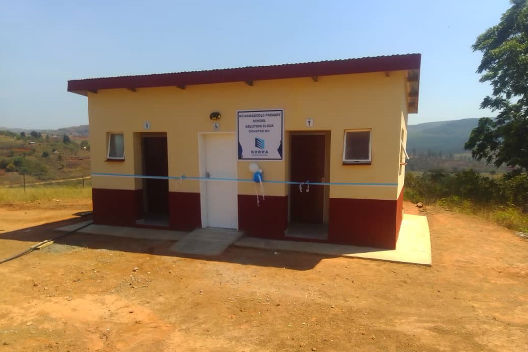 KOBWA FLUSHES IN CHANGE WITH E330K TOILETS FOR NGINAMADVOLO