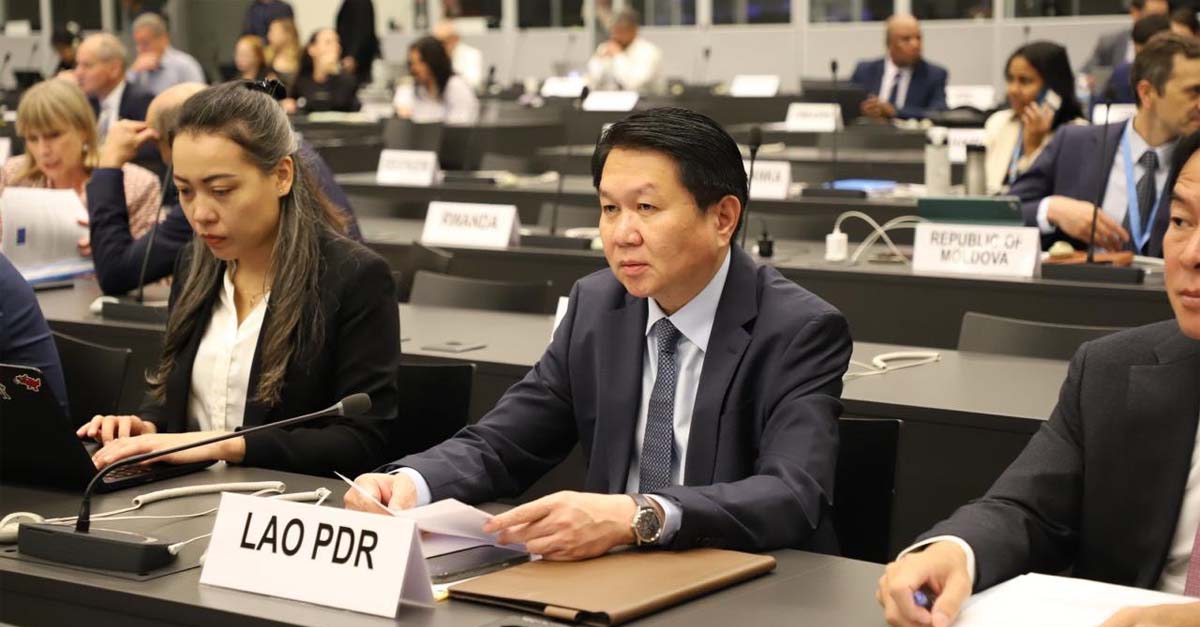 Lao Delegation Marks 15 Years of Cluster Munitions Convention at Geneva Meeting