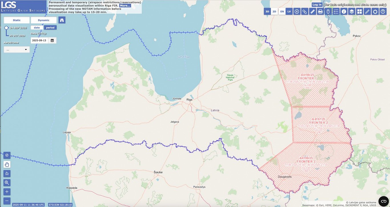 Latvia announces extended night-time no fly zone until October 8th / Article