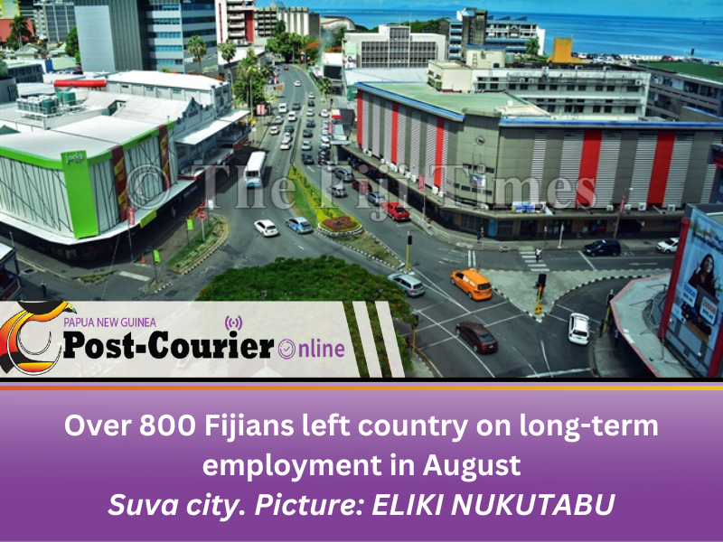 Over 800 Fijians left country on long-term employment in August