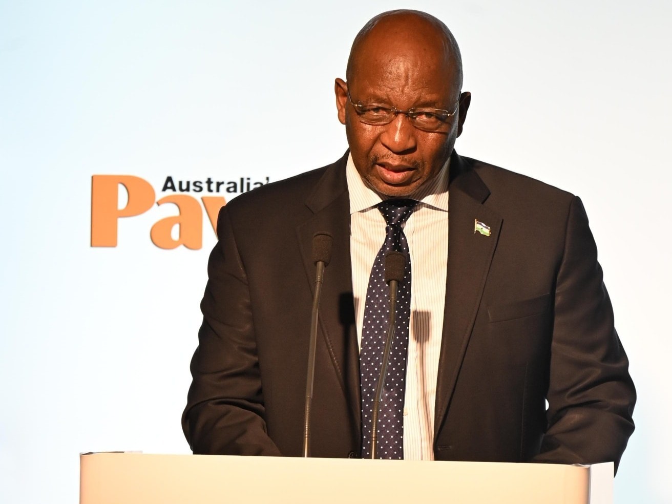 Prime Minister Ntsokoane Matekane Delivers Keynote at Africa Down Under Conference