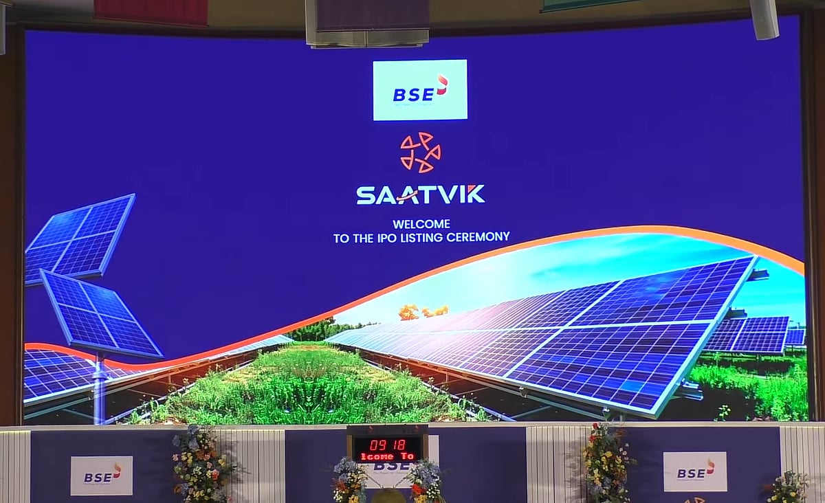 Saatvik Green Energy Shares List Below IPO Price