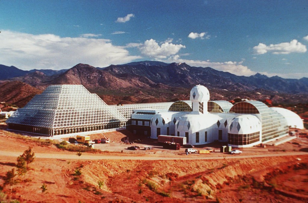September 26, Biosphere 2 stay begins in Arizona