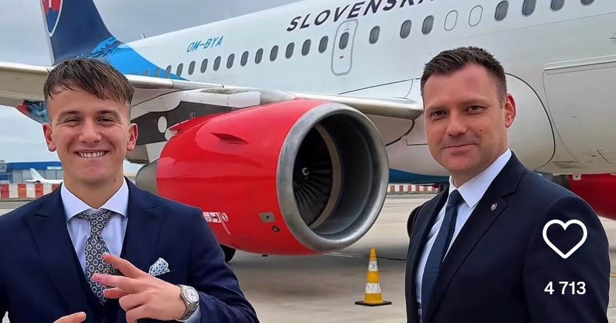 Slovak minister flies influencer to Brussels on state jet to woo young voters