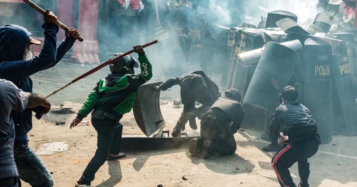 Thousands protest in Indonesia as military deployed in capital