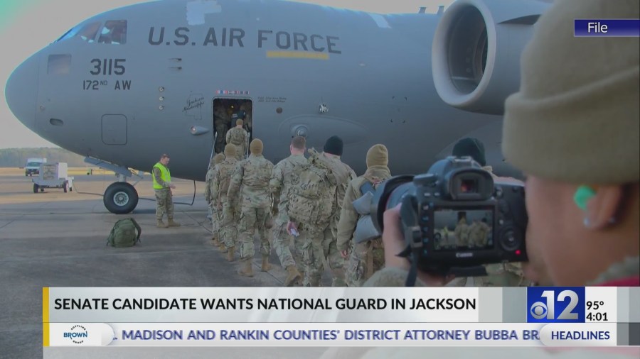 US Senate candidate calls for Trump to send National Guard to Jackson