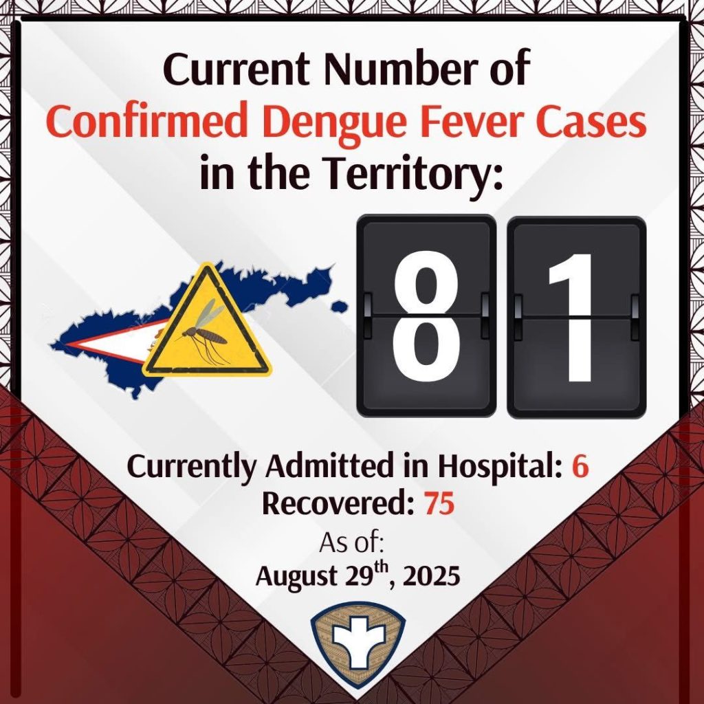 Update on dengue fever cases: 81 as of Aug 29