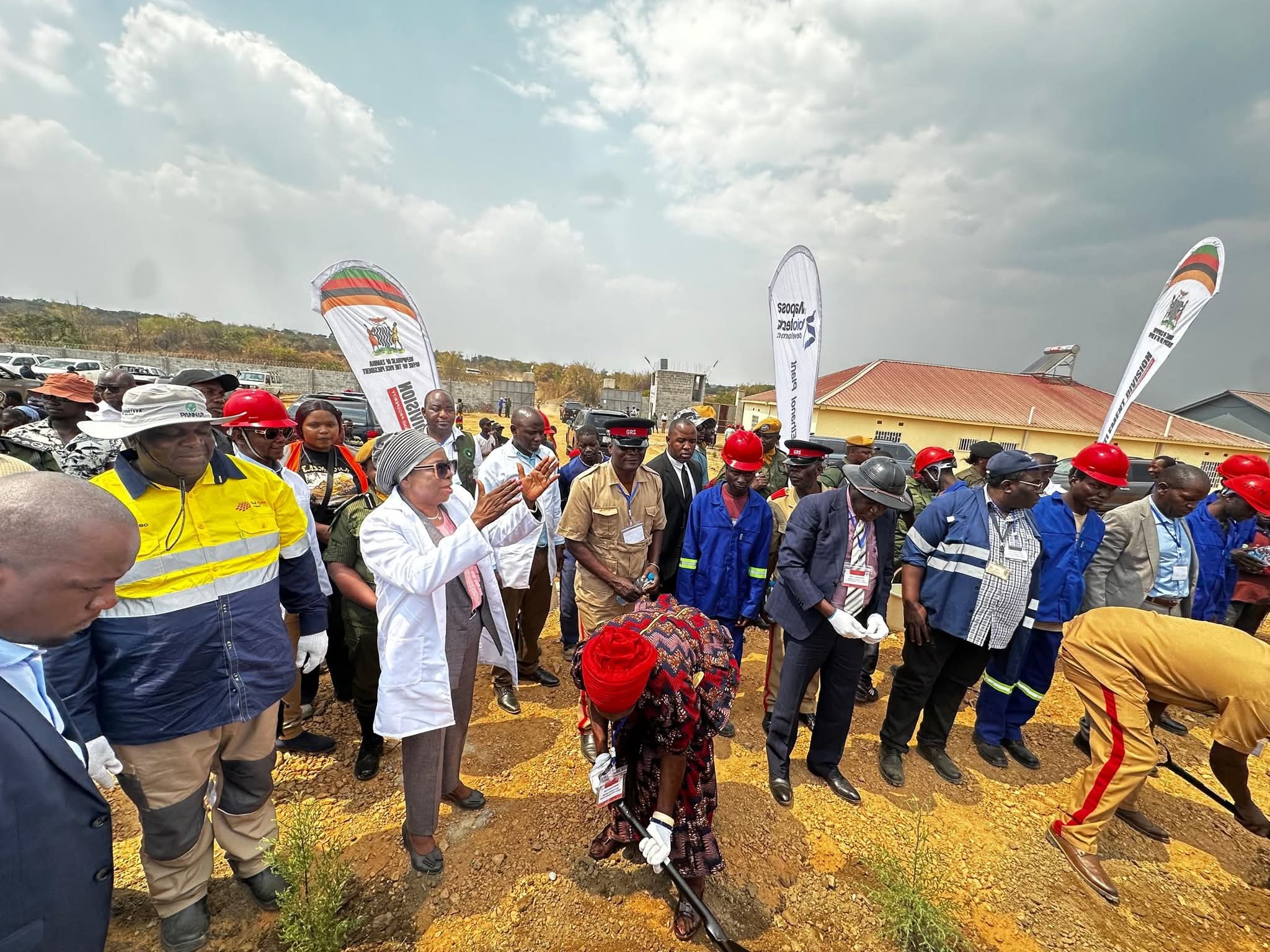 Vice president Nalumango urges cassava cultivation as $4 billion ethanol plant initiated in Luanshya