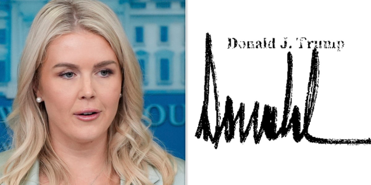 White House Supports Handwriting Expert Analysis Of Alleged Trump Signature On Epstein Letter