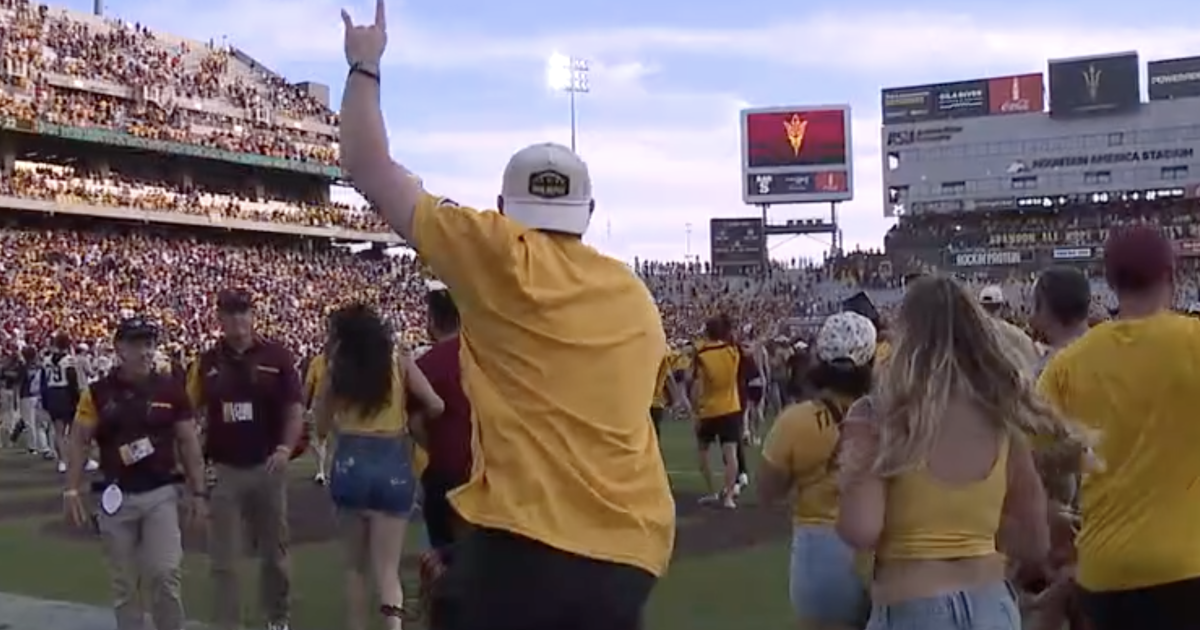 ASU fined $50,000 for storming field over Texas Tech victory Saturday