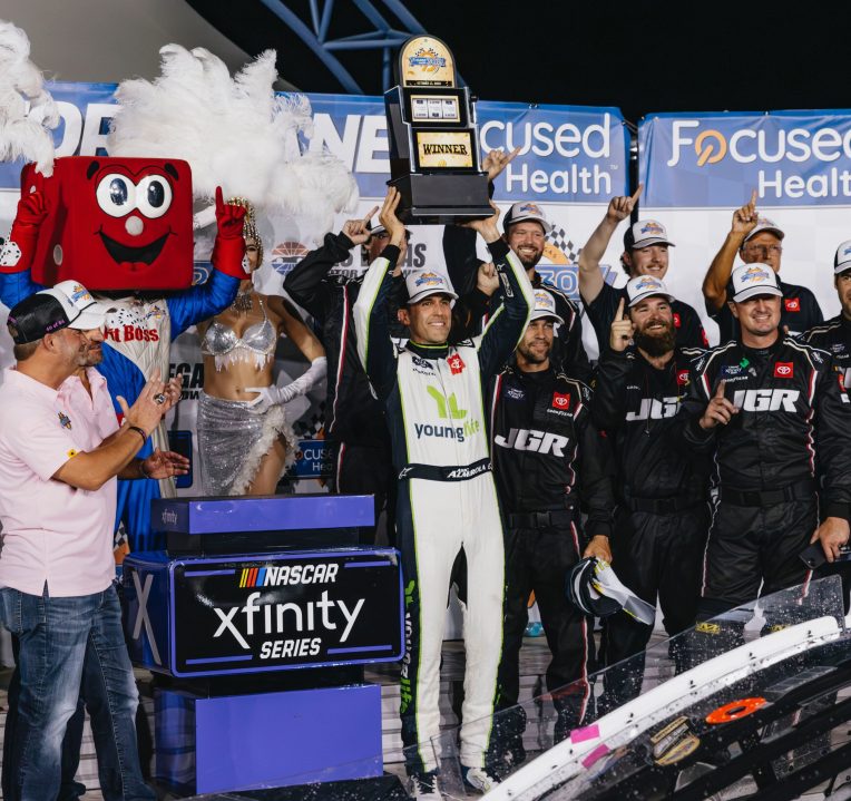 Aric Almirola wins Focused Health 302 NASCAR Xfinity Series Race at Las Vegas Motor Speedway